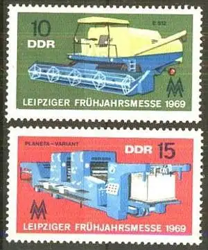 DDR 1969 Mi-Nr. 1448/49 ** MNH