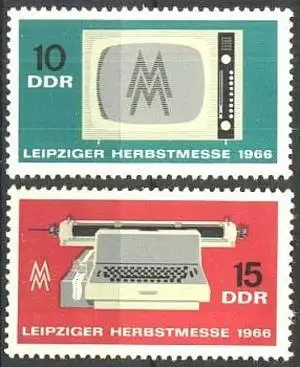 DDR 1966 Mi-Nr. 1204/05 ** MNH