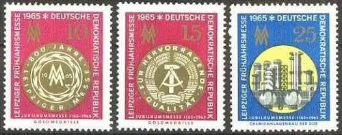 DDR 1965 Mi-Nr. 1090/92 ** MNH