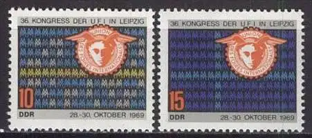 DDR 1969 Mi-Nr. 1515/16 ** MNH