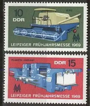 DDR 1969 Mi-Nr. 1448/49 ** MNH