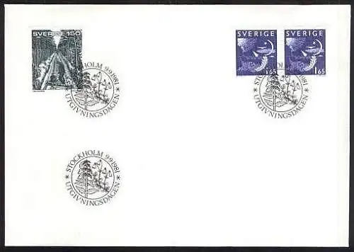 SCHWEDEN 1981 Mi-Nr. 1158/59 FDC