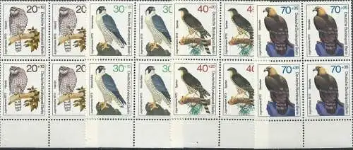 BERLIN 1973 Mi-Nr. 442/45 Viererblocks ** MNH