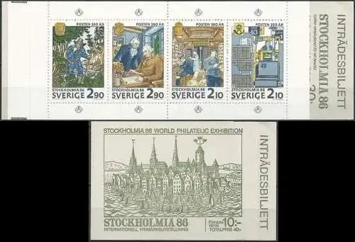 SCHWEDEN 1986 Mi-Nr. MH 116 Markenheft - booklet **MNH