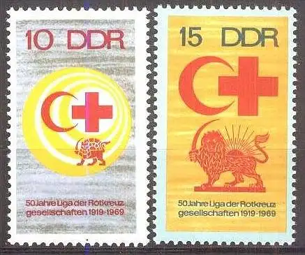 DDR 1969 Mi-Nr. 1466/67 ** MNH