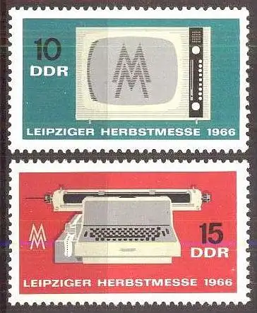 DDR 1966 Mi-Nr. 1204/05 ** MNH