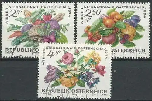 ÖSTERREICH 1974 Mi-Nr. 1444/46 o used