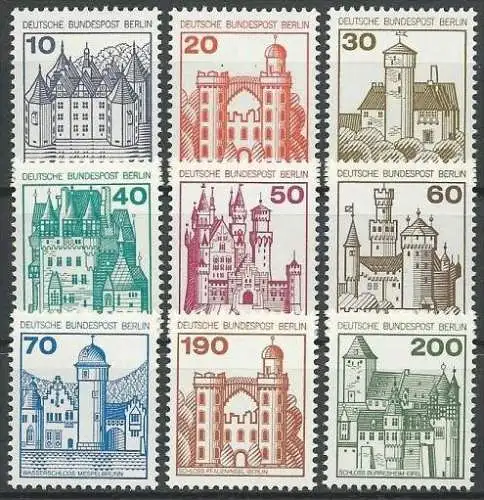 BERLIN 1977 Mi-Nr. 532/40 ** MNH