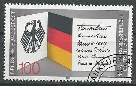 DEUTSCHLAND 1989 Mi-Nr. 1421 o used - aus Abo