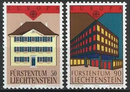 LIECHTENSTEIN 1990 Mi-Nr. 984/85 ** MNH