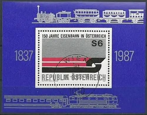 ÖSTERREICH 1987 Mi-Nr. Block 9 o used - aus Abo