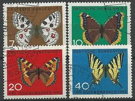 DEUTSCHLAND 1962 Mi-Nr. 376/79 o used