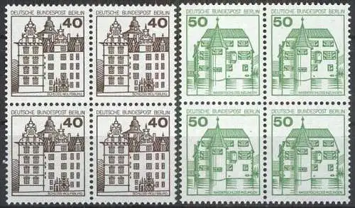 BERLIN 1980 Mi-Nr. 614/15 Viererblock ** MNH