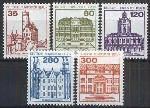 BERLIN 1982 Mi-Nr. 673/77 ** MNH