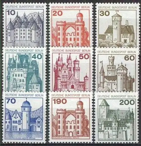 BERLIN 1977 Mi-Nr. 532/40 ** MNH