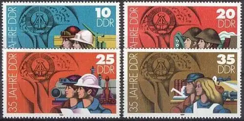 DDR 1984 Mi-Nr. 2898/01 ** MNH