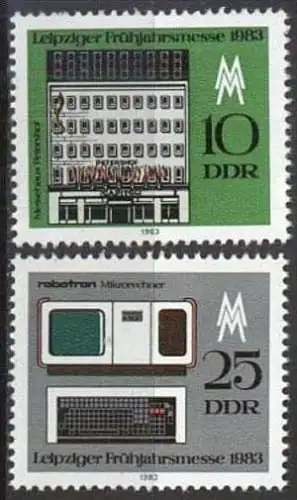 DDR 1983 Mi-Nr. 2779/80 ** MNH