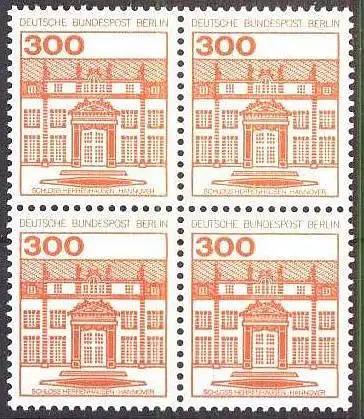 BERLIN 1982 Mi-Nr. 677 Viererblock ** MNH