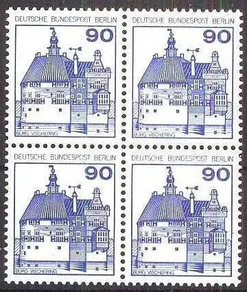 BERLIN 1978 Mi-Nr. 588 Viererblock ** MNH