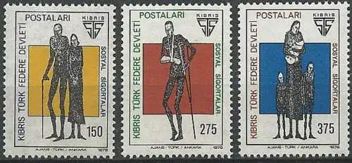 TÜRK. ZYPERN 1978 Mi-Nr. 52/54 ** MNH