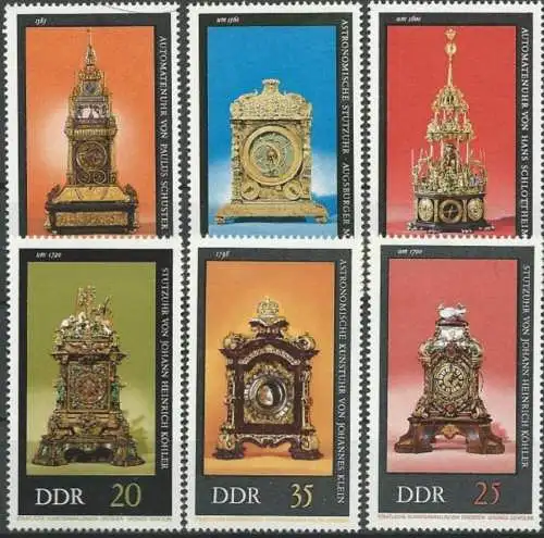 DDR 1975 Mi-Nr. 2055/60 ** MNH