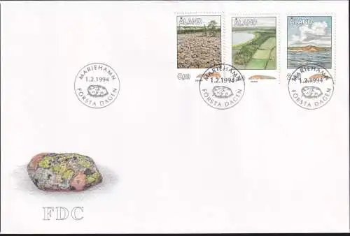 ALAND 1994 Mi-Nr. 79/81 FDC