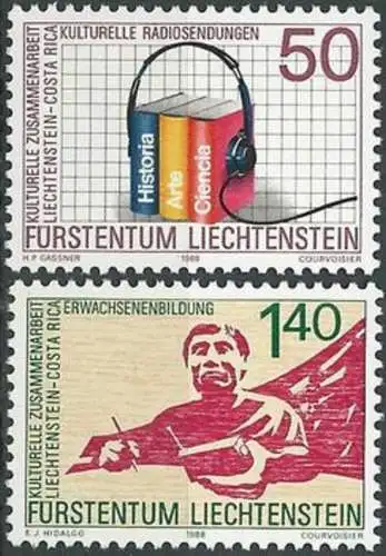 LIECHTENSTEIN 1988 Mi-Nr. 945/46 ** MNH