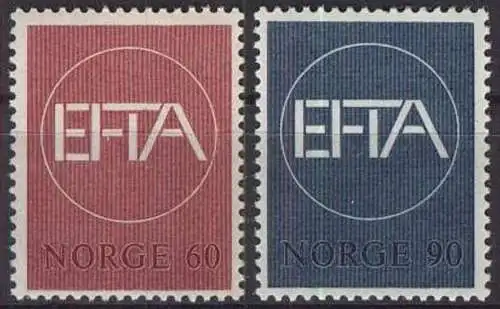 NORWEGEN 1967 Mi-Nr. 551/52 ** MNH