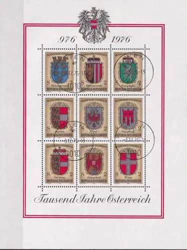 ÖSTERREICH 1976 Mi-Nr. Block 4 o used - aus Abo