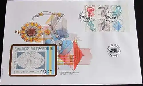 SCHWEDEN 1984 Mi-Nr. MH 99 Markenheft-FDC