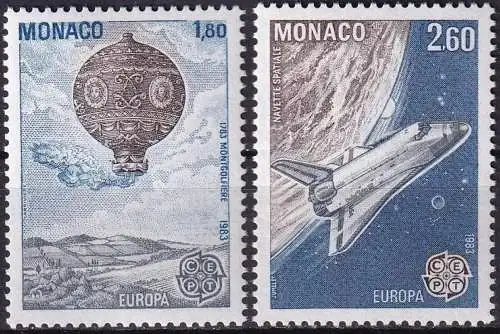 MONACO 1983 Mi-Nr. 1579/80 ** MNH