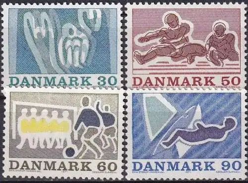 DÄNEMARK 1971 Mi-Nr. 514/17 ** MNH