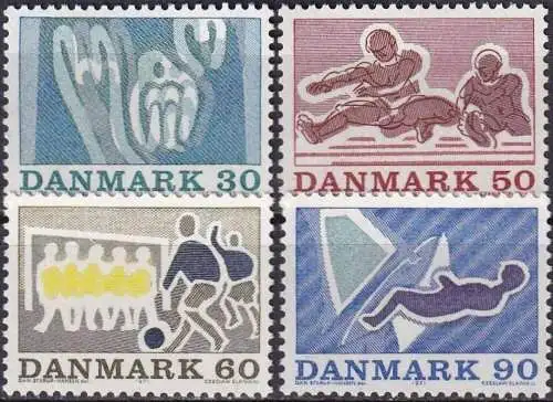 DÄNEMARK 1971 Mi-Nr. 514/17 ** MNH