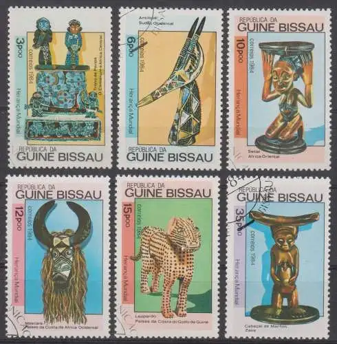 Guinea-Bissau  Nr 786 - 791 Eckstempel/Wellenstempel