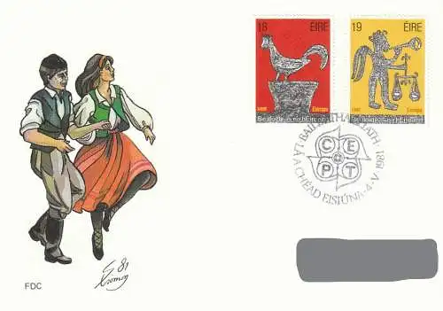 Irland  Nr 439 - 440 (1 FDC) Ersttagssonderstempel