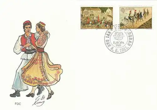 Jugoslawien  Nr 1883 - 1884 (1 FDC) Ersttagssonderstempel