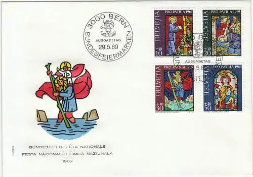 Schweiz  Nr 902 - 905 (1 FDC) Ersttagssonderstempel