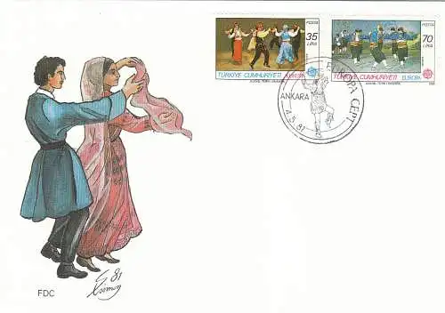 Türkei  Nr 2546 - 2547 (1 FDC) Ersttagssonderstempel