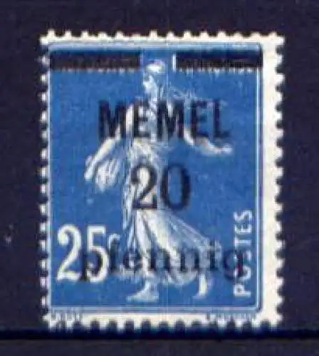 Memelgebiet Nr.20       **  MNH            (009)