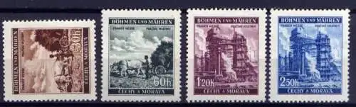 Deutsches Reich Böhmen und Mähren Nr.75/8        **  MNH + *  unused        (326)