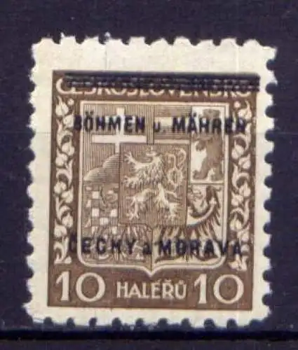 Deutsches Reich Böhmen und Mähren Nr.2       **  MNH        (282)