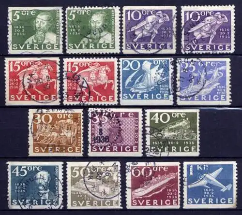 Schweden Nr. 227/38       O  used       (1670)