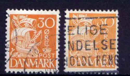 Dänemark Nr.205 Type I + II        O  used        (858)