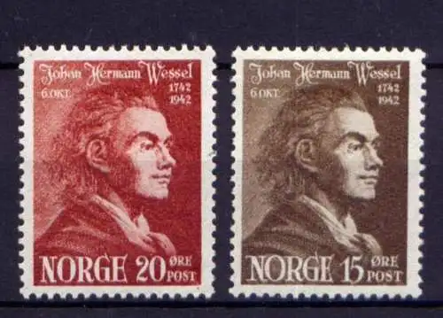 Norwegen Nr.272/3         *  unused            (1405)