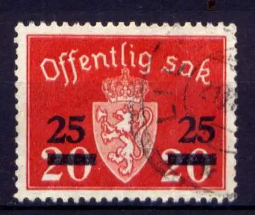 Norwegen Dienst Nr.60         O  used            (1395)