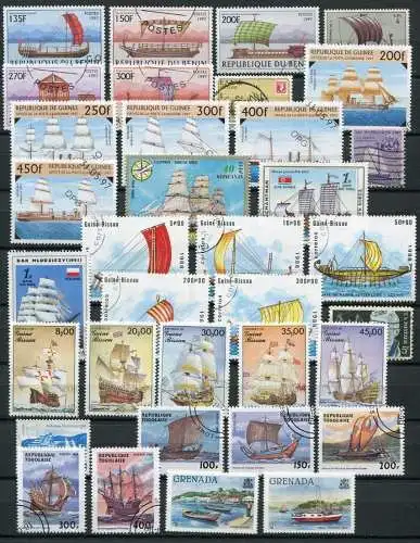 Motiv - Lot / Sammlung Segelschiffe       (060)  sailing ships