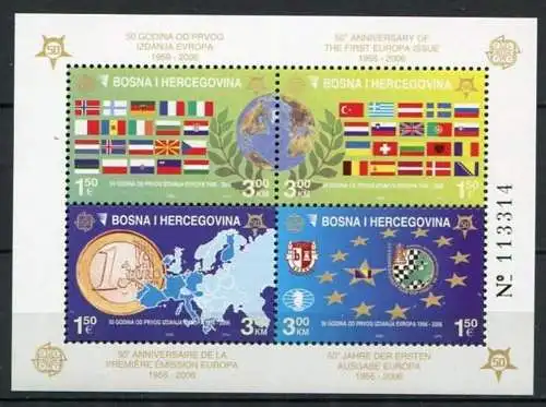 Bosnien und Herzegowina Block 27 A         **  MNH               (012) Europa