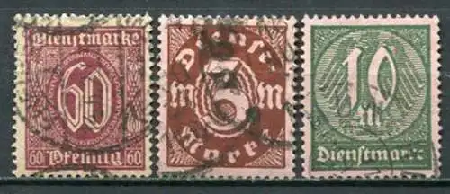 Deutsches Reich Dienst Nr.86/88         O  used          (3775)