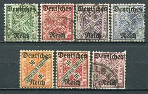 Deutsches Reich Dienst Nr.57/62         O  used + *  unused         (3774)