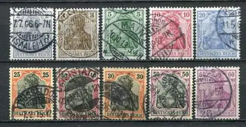 Deutsches Reich Nr.83/92 I         O  used       (3441)